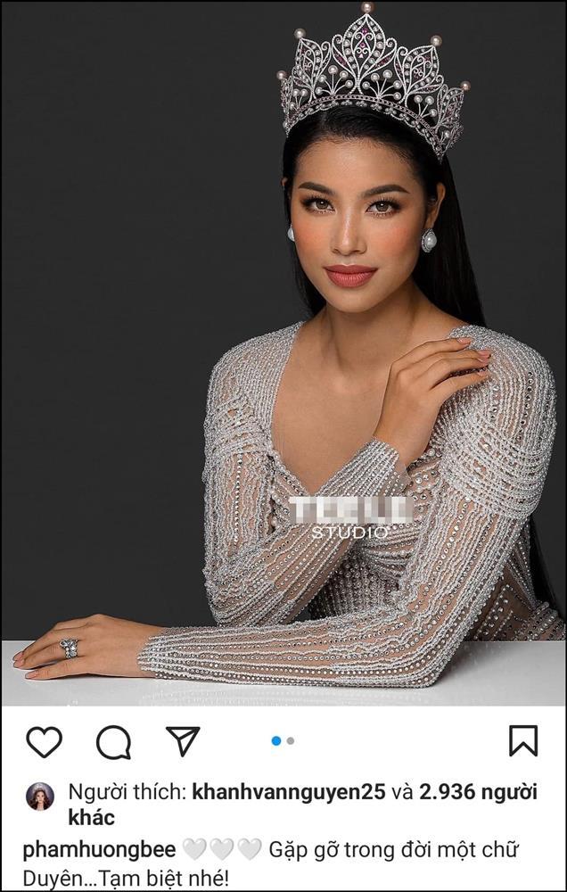 Phạm Hương đăng ảnh đội vương miện: Tạm biệt nhé-1