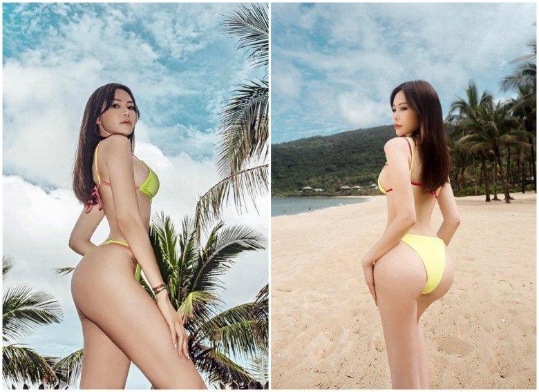 Con dâu tỷ phú Hoàng Kiều chăm hở, lộ hình xăm chỗ hiểm-6