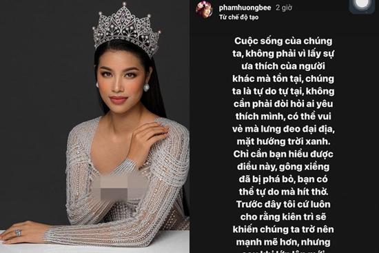 Phạm Hương đăng tải dòng trạng thái gây chú ý