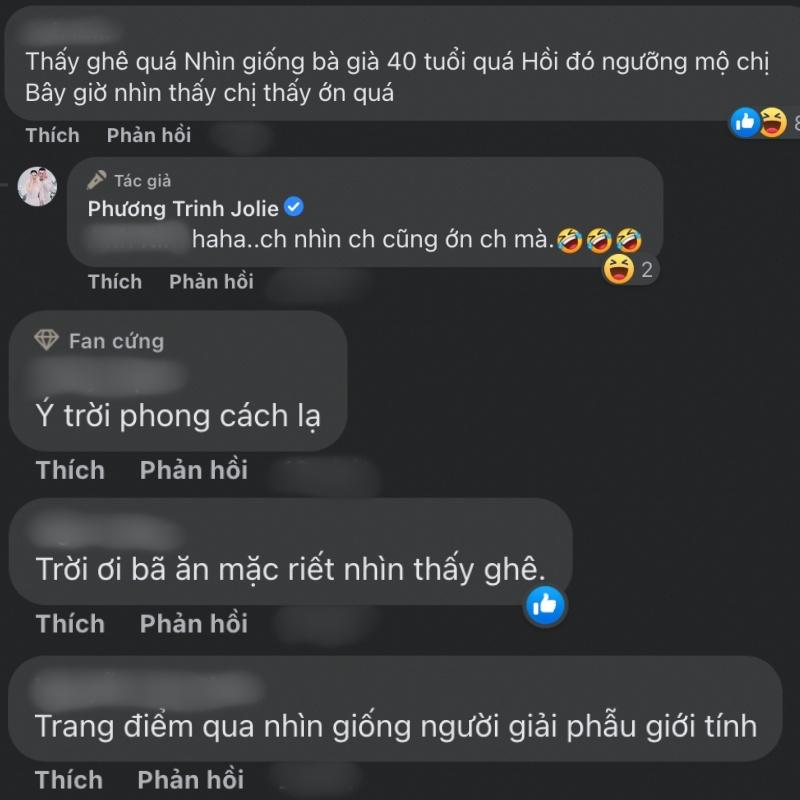Phương Trinh Jolie gây sốc khi mặc nội y, trang điểm như yêu tinh-4