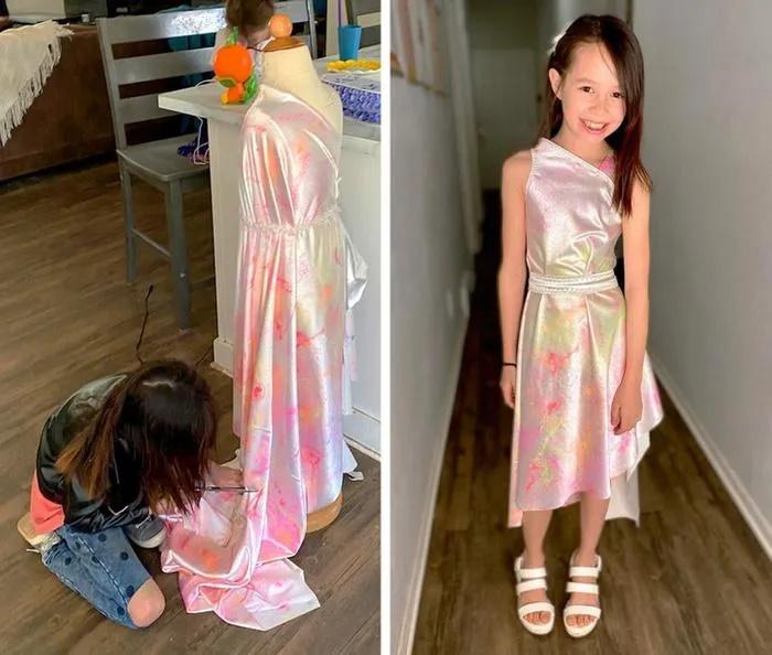 Cô bé 9 tuổi thiết kế váy chất lừ khiến bà trùm Vera Wang ấn tượng-4