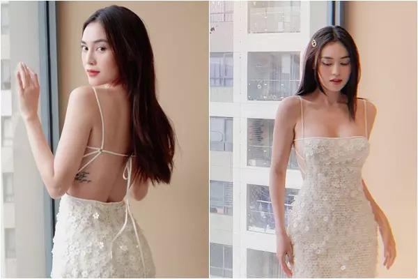 Thiên An đụng hàng Top 8 Hoa hậu Trái đất, mẹ 1 con có lép vế?-11