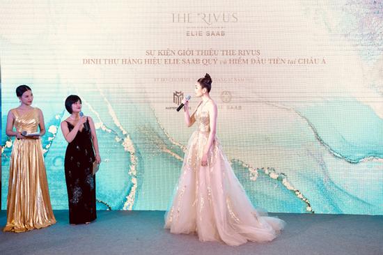 Thanh Hằng hội ngộ Hương Color trong sự kiện giới thiệu dinh thự Elie Saab