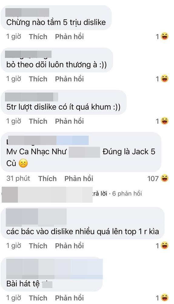 MV mới của Jack bị dân mạng tấn công, dislike mắng mỏ chiếm đa số-4