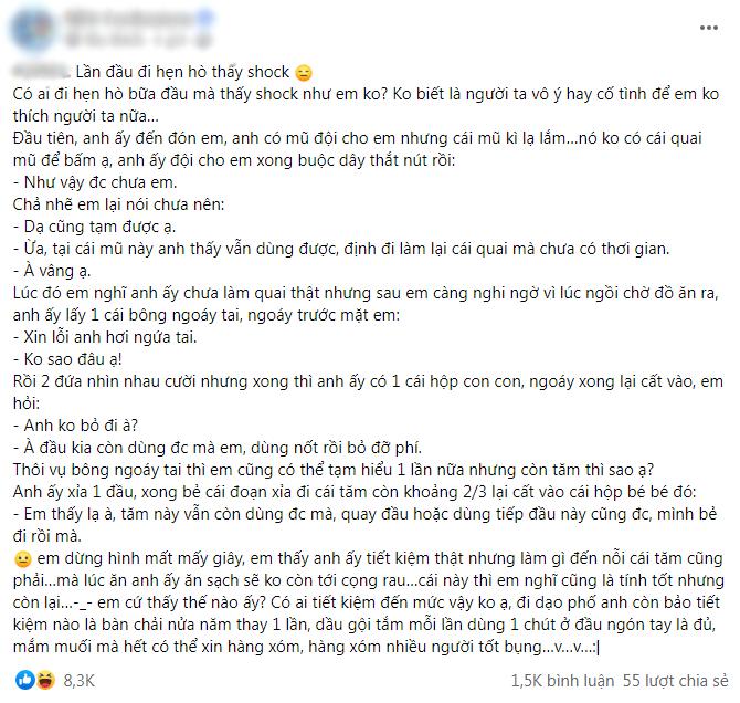 Hẹn hò lớ ngớ vớ phải cực phẩm: 1 cái tăm dùng đủ 3 lần mới vứt-1