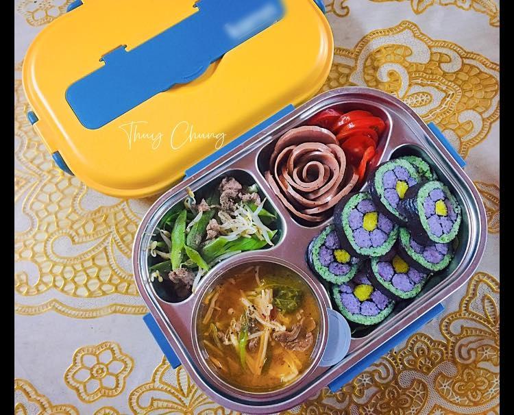 Loạt hộp cơm trưa màu sắc đẹp mắt, ngon miệng mà chỉ mất 40k-15