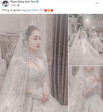 Hé lộ váy cưới hoàng gia tôn vòng 1 nảy nở của Khánh Thi-2