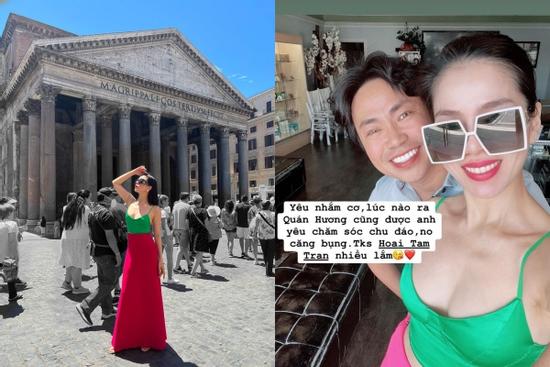 Lệ Quyên giàu sụ mà vẫn chăm mặc lại đồ cũ từ Âu sang Mỹ