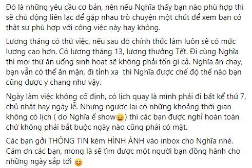 Đại Nghĩa đăng đàn tuyển trợ lý nhưng bị bình luận tục tĩu-4