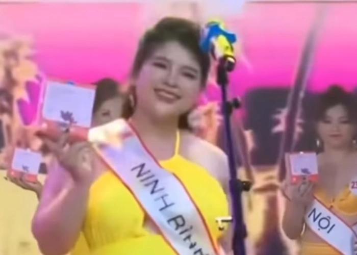 Thí sinh ôm bụng bầu 6 tháng thi hoa hậu, dân mạng ngán ngẩm-1