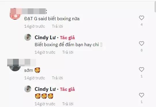 Cindy Lư trả lời câu hỏi: Bị Đạt G đánh cái nào chưa?-3