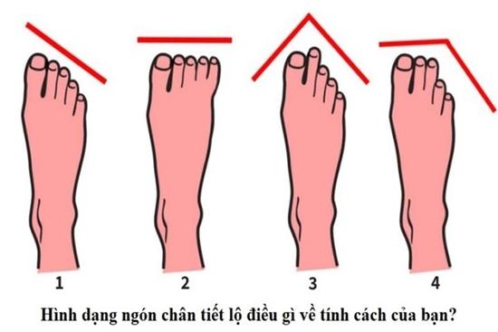 Trắc nghiệm: Đoán tính cách của bạn qua hình dạng ngón chân