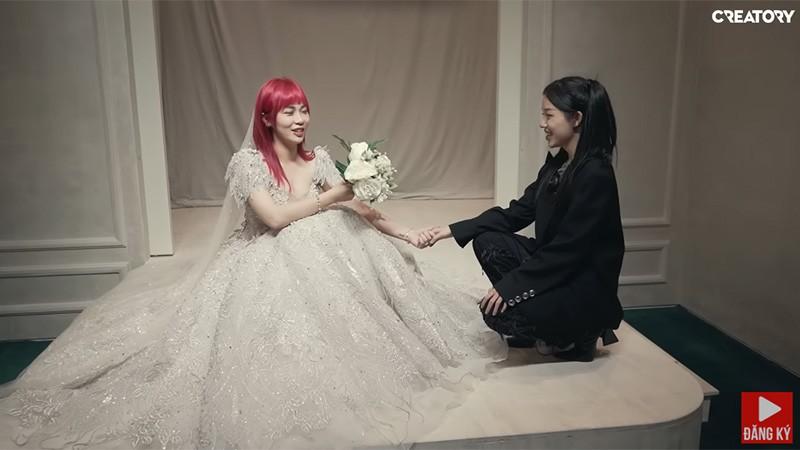 MisThy mặc váy cưới, vội kết hôn vì lỡ có bầu?-2