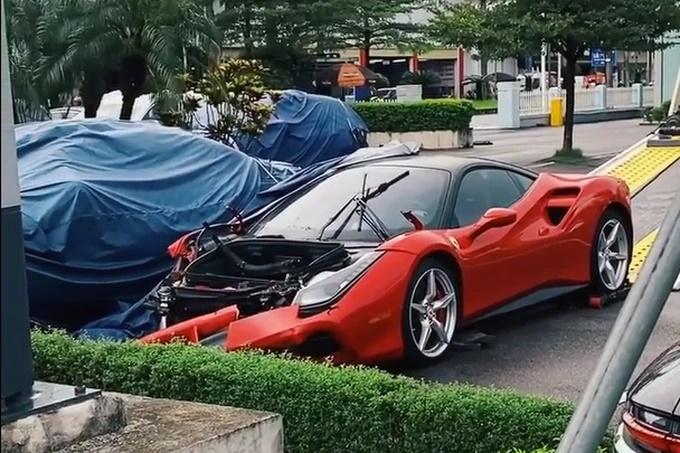 Vụ Ferrari 488 toác đầu: Chủ xe trình báo công an vì không tìm thấy xe-2