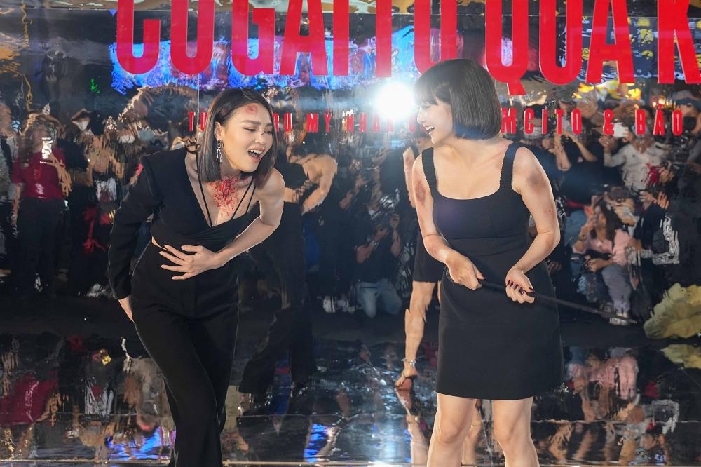 Lan Ngọc tác động vật lý lên Kaity Nguyễn trước mặt hàng trăm người-4
