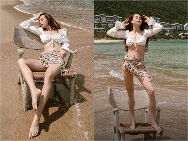 Hà Tăng, Quỳnh Nga mix đồ nửa kín nửa hở với chân váy lưới-7