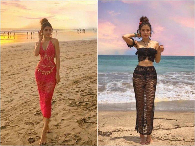 Hà Tăng, Quỳnh Nga mix đồ nửa kín nửa hở với chân váy lưới-9