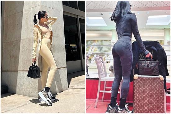 Lệ Quyên mặc đồ tập gym ra phố: Tưởng gợi cảm lại dễ phản cảm