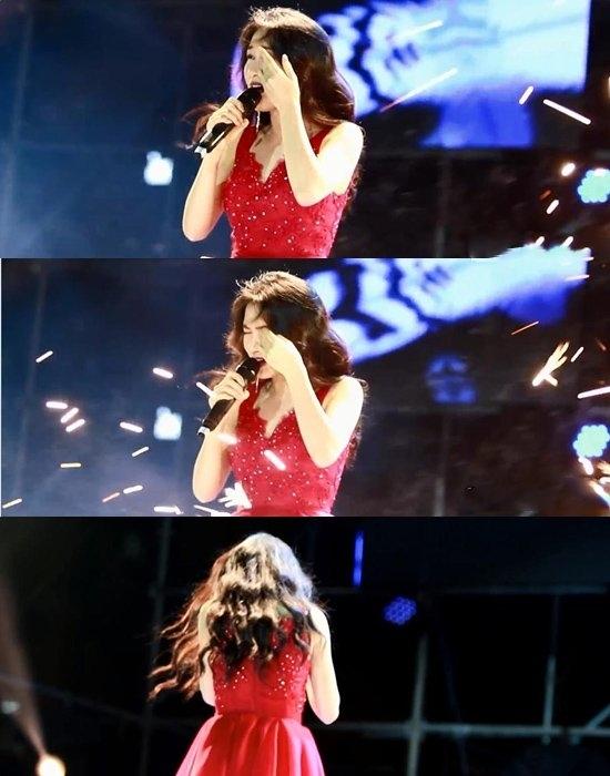 Đang hát ngon trớn, loạt sao Việt hết hồn à vì bị vật thể lạ bắn vào mặt-4