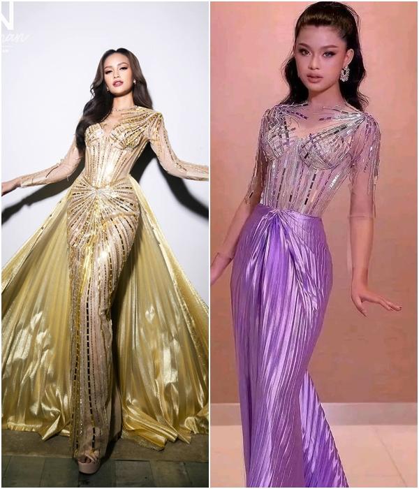 Thí sinh Campuchia bị chê già, sến khi mặc váy nhái Ngọc Châu-3