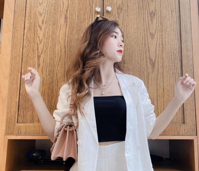 Cách diện đồ với áo 2 dây croptop đẹp hút hồn-3