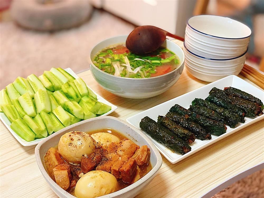 Rớt nước miếng mâm cơm 2 người tươm tất của du học sinh Hàn-13