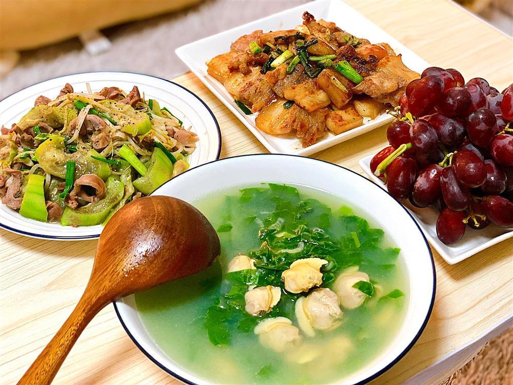 Rớt nước miếng mâm cơm 2 người tươm tất của du học sinh Hàn-7