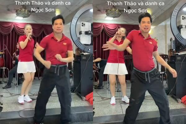 Ngọc Sơn nhảy cùng Thanh Thảo, dân mạng chê: Thoát vị đĩa đệm-3