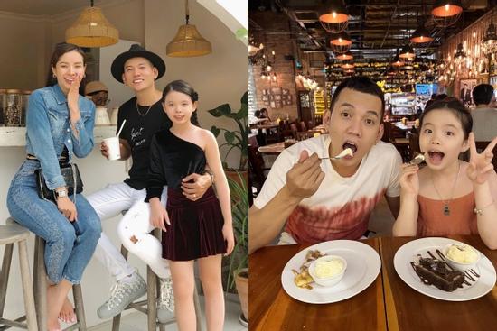 Lý Bình mặc đồ ăn ý con riêng của Phương Trinh Jolie