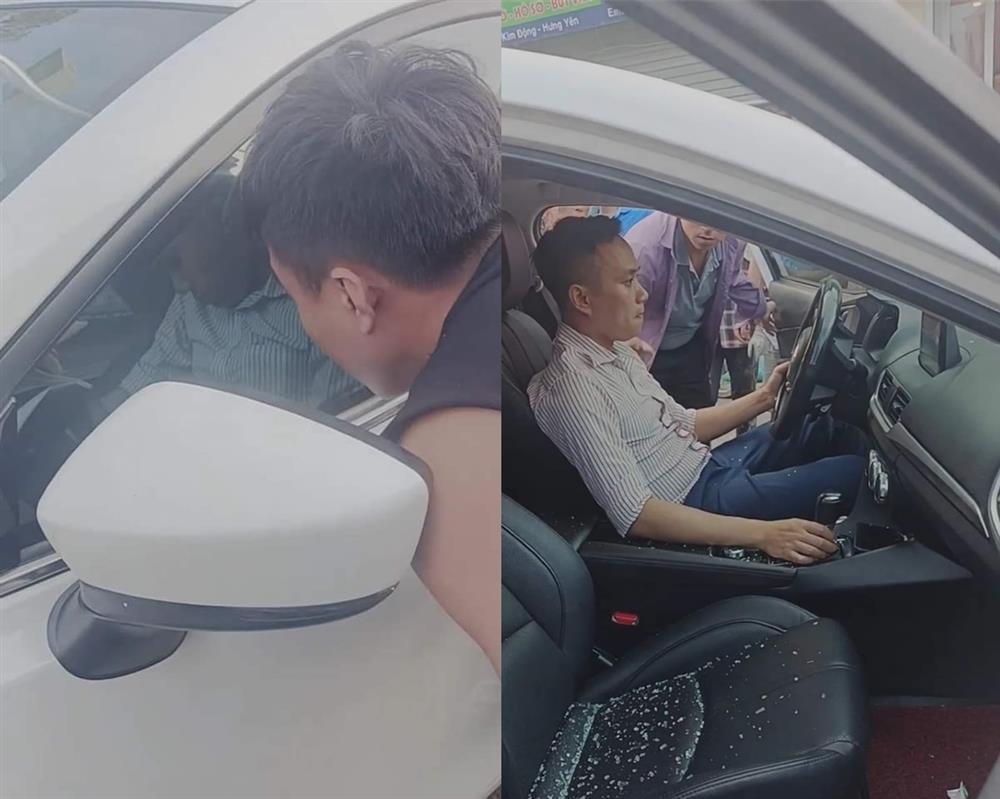 Thấy tài xế gục trong ô tô, dân phá cửa giải cứu hóa ra... ngủ quên-1