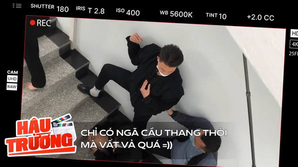 Hậu trường cảnh Thùy Dương đẩy Lã Thanh Huyền ngã cầu thang gãy cổ-3