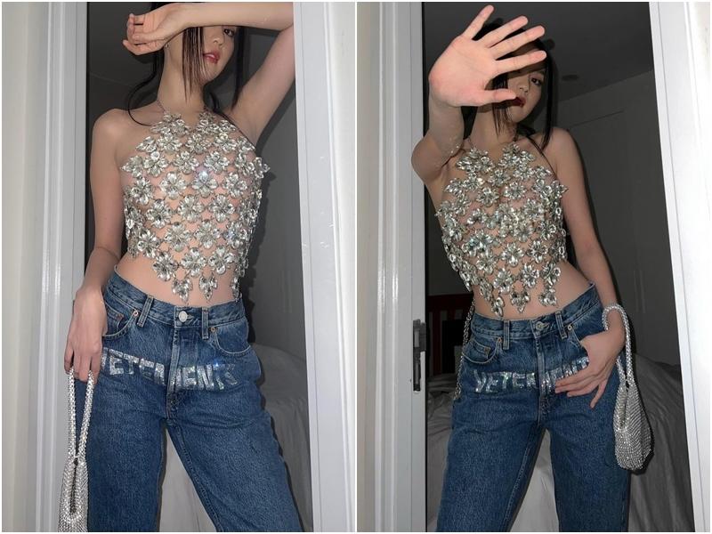 Ngọc Trinh chặt đẹp Thảo Nhi Lê với áo mặc như không-1