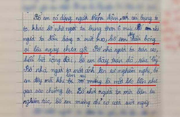Bài văn dài đúng 4 câu khiến bố cạn lời, mẹ mát lòng mát dạ-5