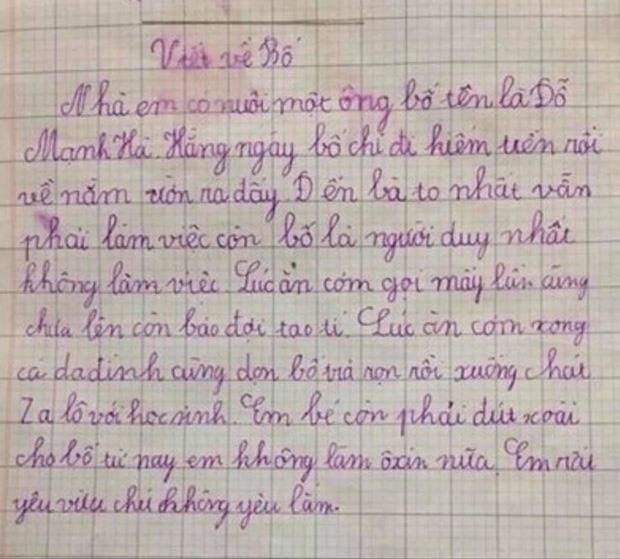 Bài văn dài đúng 4 câu khiến bố cạn lời, mẹ mát lòng mát dạ-7