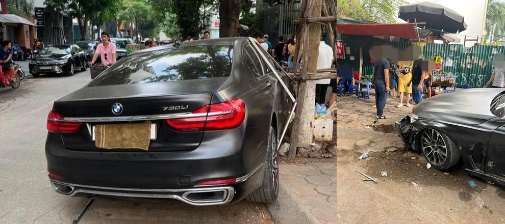 Mercedes S450 mất lái, tông liên hoàn vào BMW 730Li và 4 xe máy-2