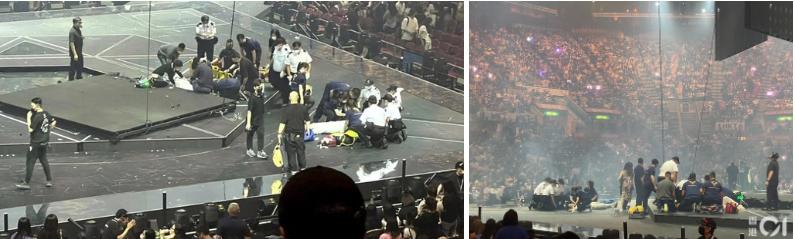 Tình trạng nguy kịch của vũ công bị màn hình LED 600kg rơi trúng người-2