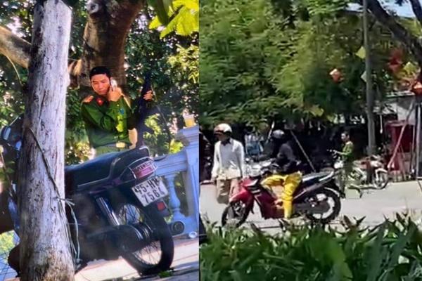 Clip: Người dân tràn ra đường nhặt vàng kẻ cướp đánh rơi ở Huế-4