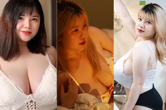 Loạt ảnh hot girl ngực khủng khoe thân, nội y ngoại cỡ chả đỡ nổi