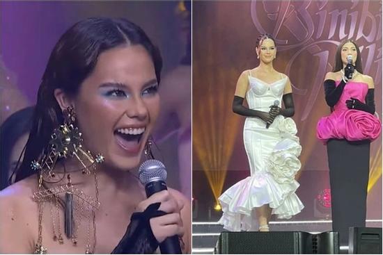 Catriona Gray style thảm họa, visual 'gánh còng lưng'