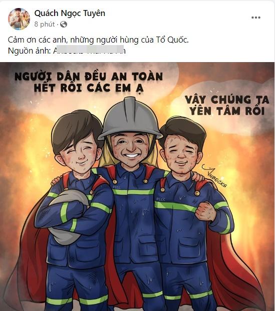 Sao Việt nghiêng mình trước sự hy sinh của 3 chiến sĩ cảnh sát PCCC-8