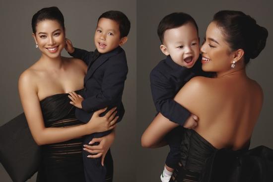 Phạm Hương mừng sinh nhật con vẫn giấu tiệt chồng đại gia