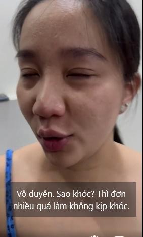 Vợ Lê Dương Bảo Lâm mặt mộc kém sắc vài tiếng trước khi đẻ-1