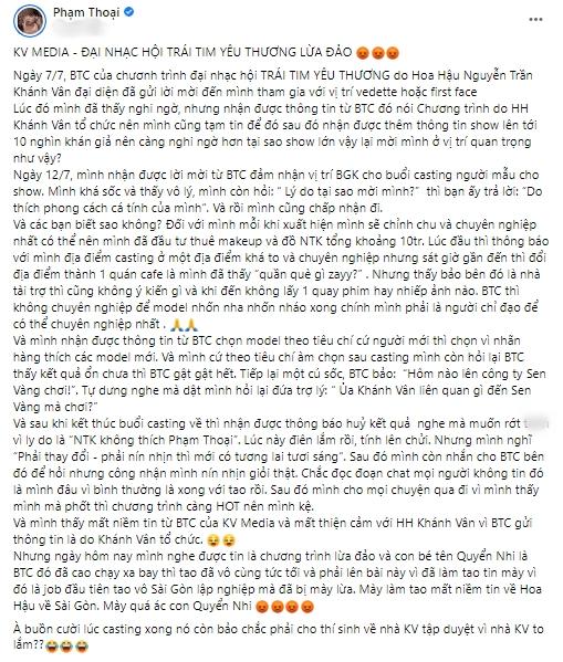 Hoa hậu Khánh Vân bị mạo danh hòng lừa đảo nhiều sao Việt-1