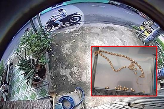 Đứng nhìn cây ổi ven đường, bị giật dây chuyền 15 triệu