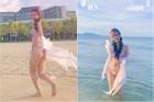 Xả vai Vân Trang, Huyền Lizzie mặc bikini tin hin khoe vòng 3
