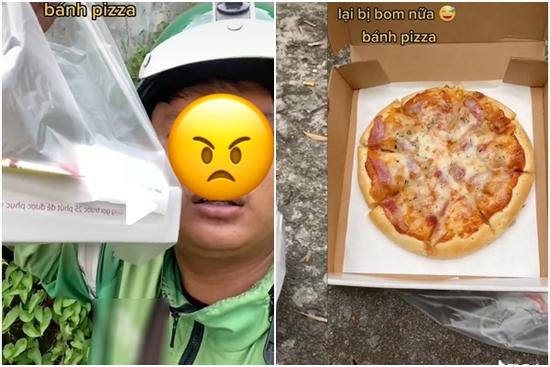 Giao pizza, shipper 'cạn lời' khi khách bom hàng với lý do... củ chuối