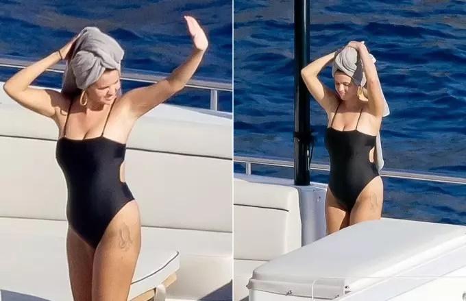 Selena Gomez diện áo tắm lộ mỡ bụng 3 múi nằm ngang-6