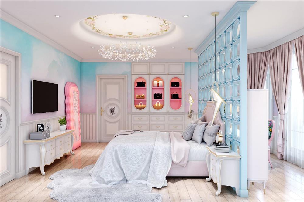 Choáng phòng ngủ ái nữ Đoàn Di Băng trong lâu đài 400 tỷ-6