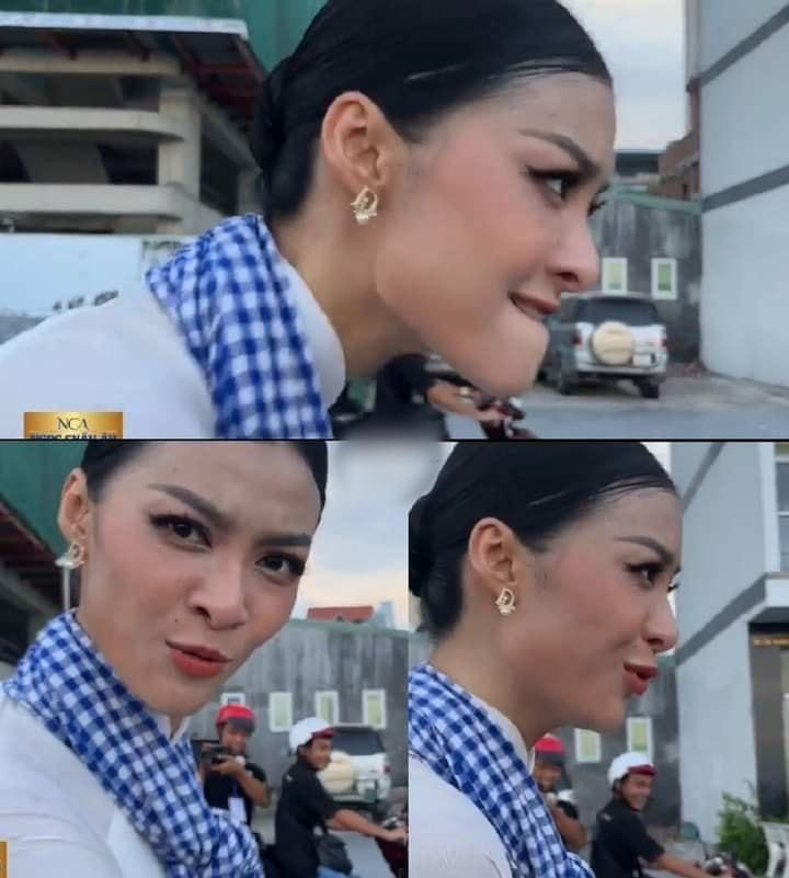 Nam Em và á hậu Kiều Loan mặc áo dài đua xe đạp-5