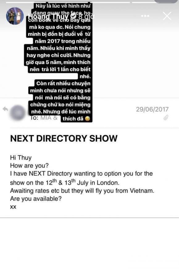 Phản ứng Hoàng Thùy khi anti-fan nói bị công ty ở London đuổi-5